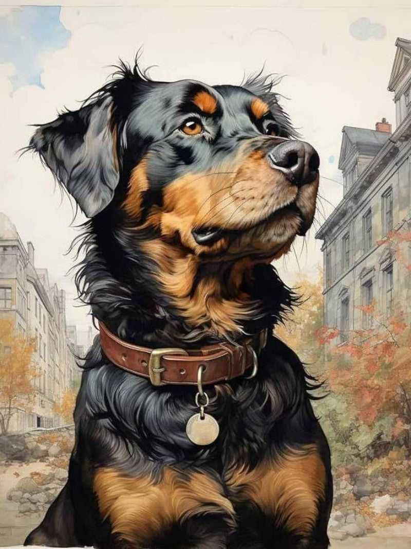 Rottweiler Dog | Diamond Painting