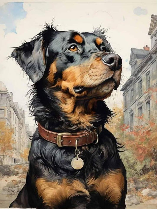 Rottweiler Dog | Diamond Painting