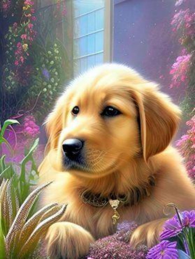 Golden Retriever Dog | Diamond Painting