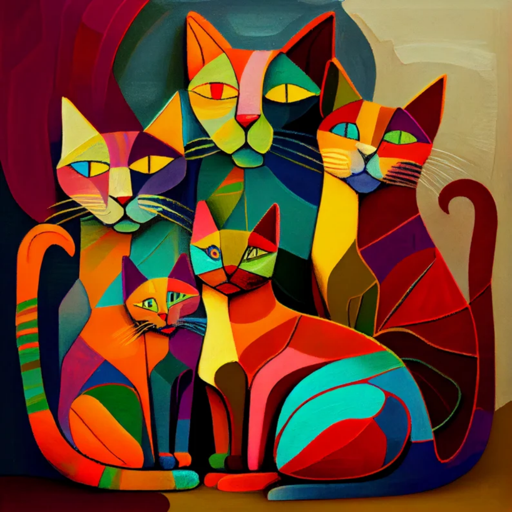 Colorful Cat | Diamond Painting