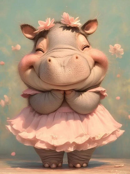 Hippo | Diamond Painting