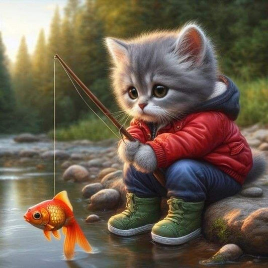 Cat Fish | Diamond Painting