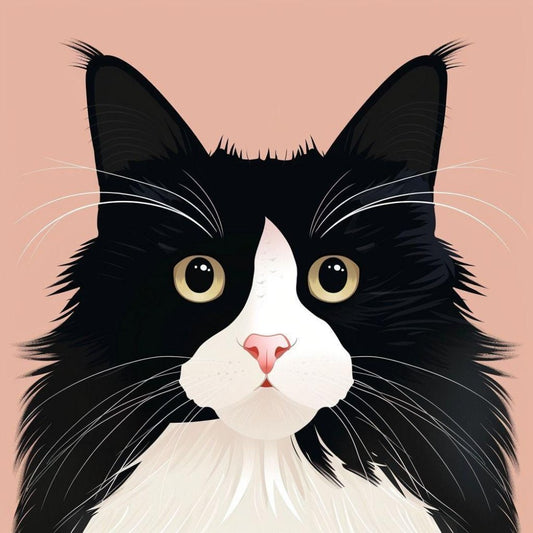 Tuxedo Cat  | Diamond Painting