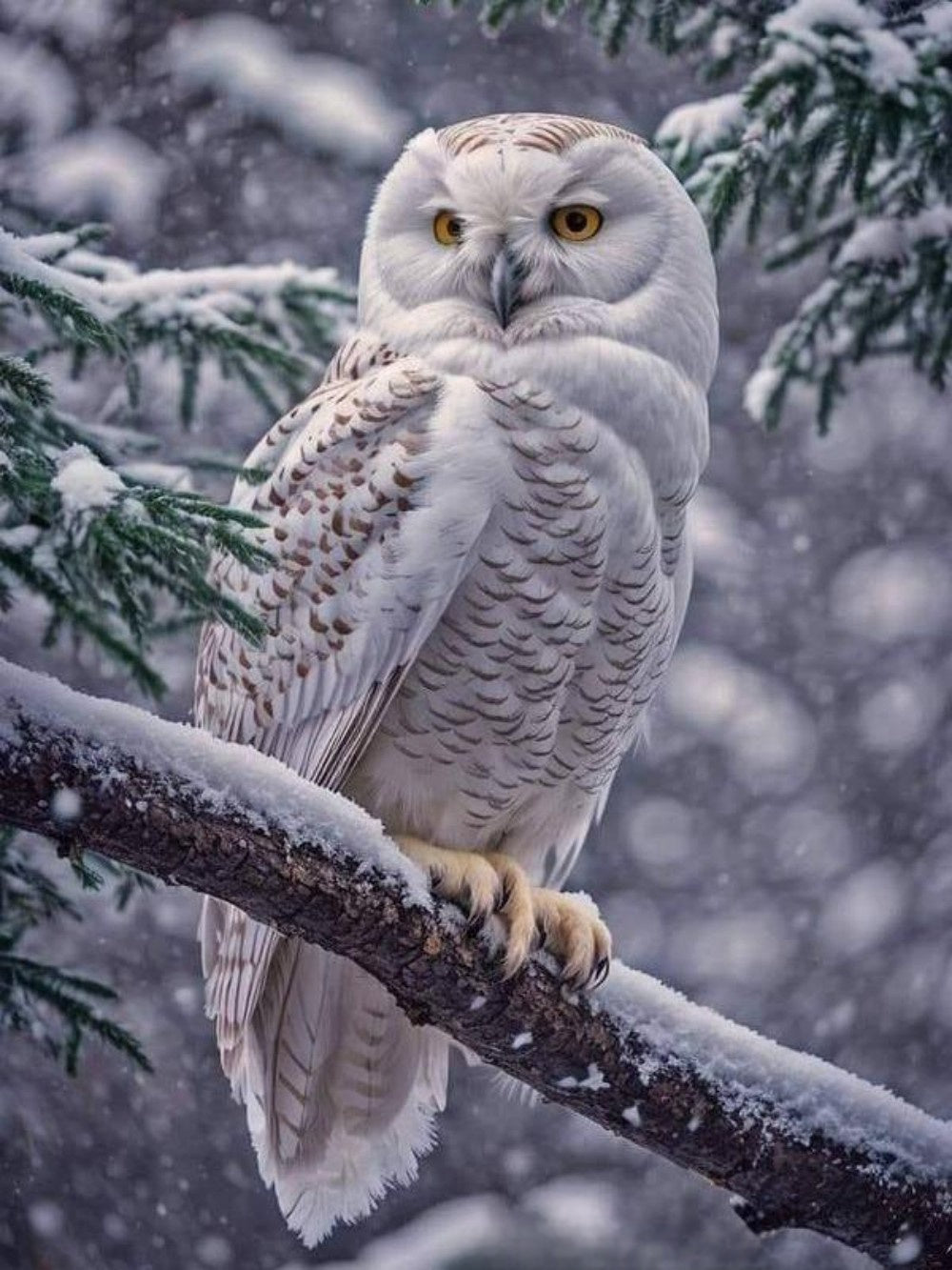 Snowy owl (White Owl) | Diamond Painting