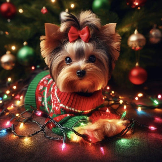 Christmas Dog | Diamond Painting