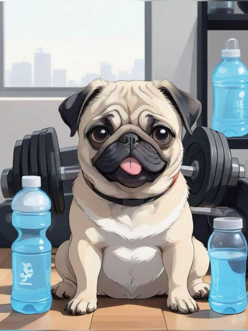 Dog Pug | Diamond Painting