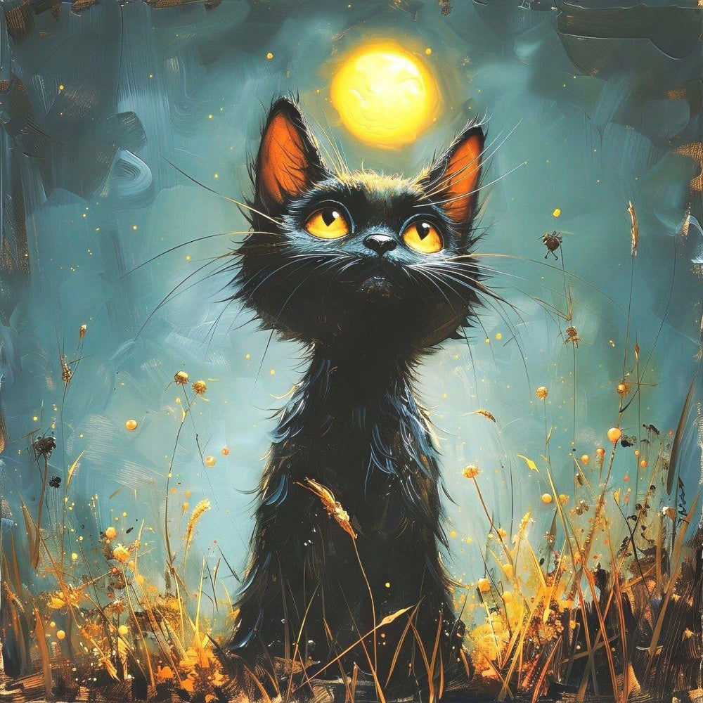 Midnight Cat | Diamond Painting