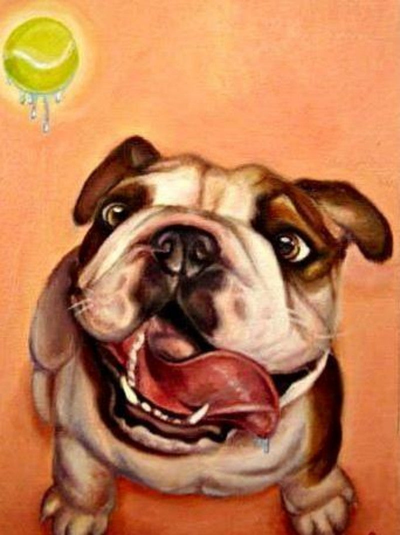 Dog English Bulldog | Diamond Painting