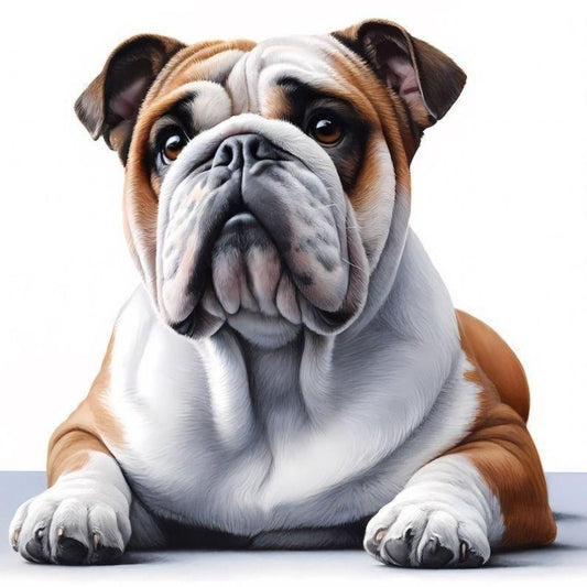 Dog English Bulldog | Diamond Painting