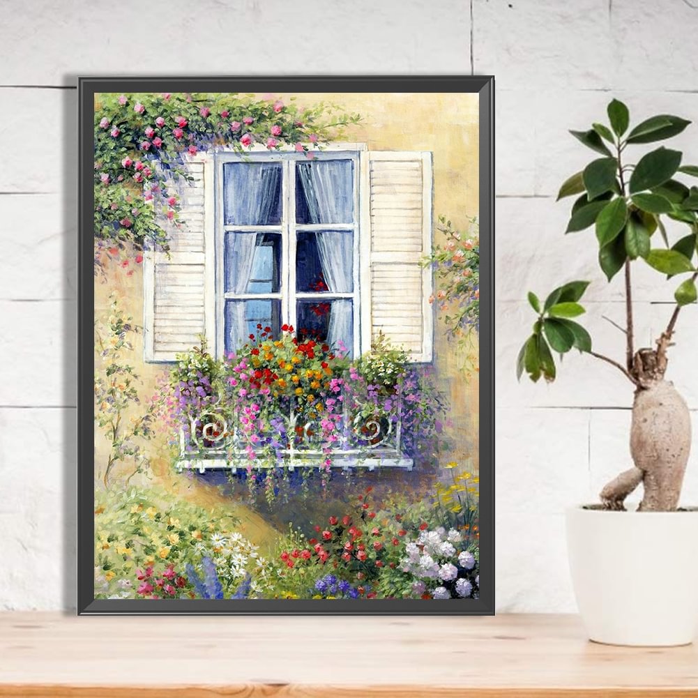 Window Flower | Diamond Painting