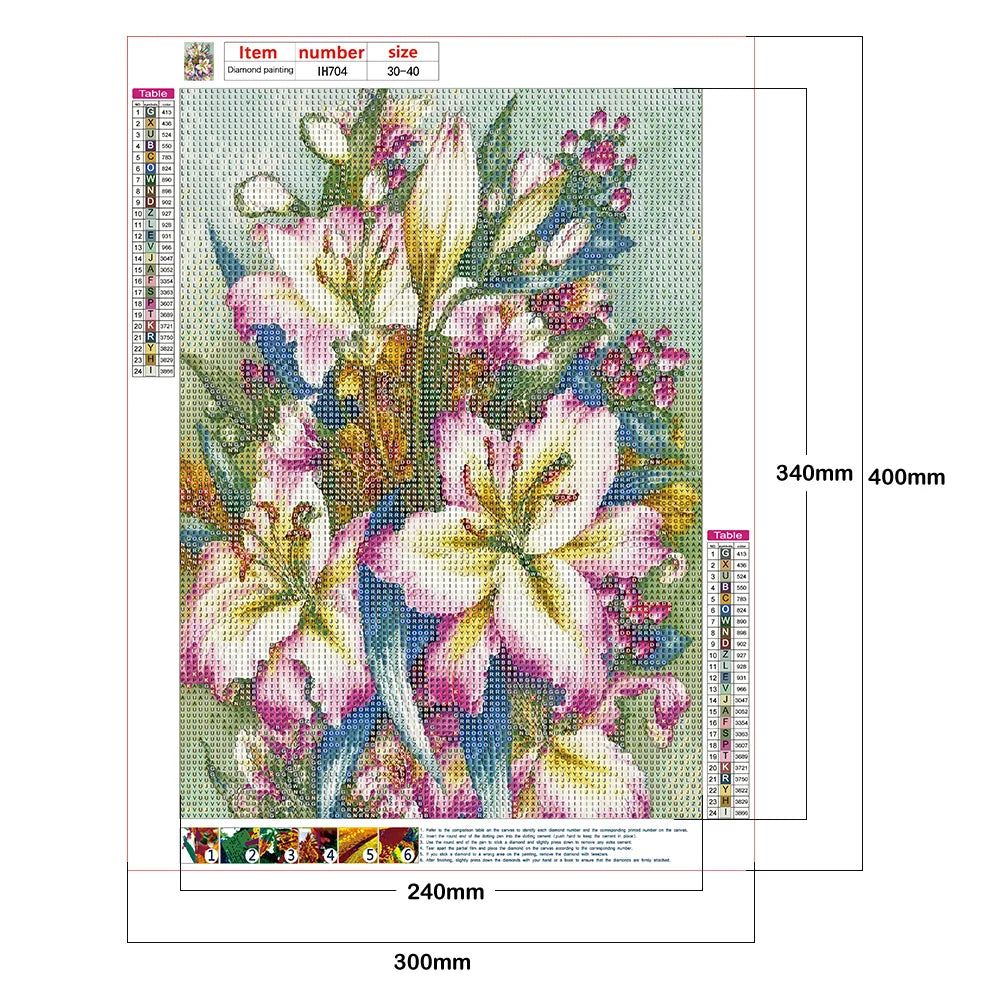 Beautiful Flowers | Diamond Painting