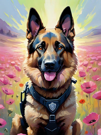 Dog German Shepherd | Diamond Painting