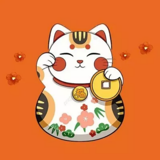 Bell Lucky Cat | Diamond Painting