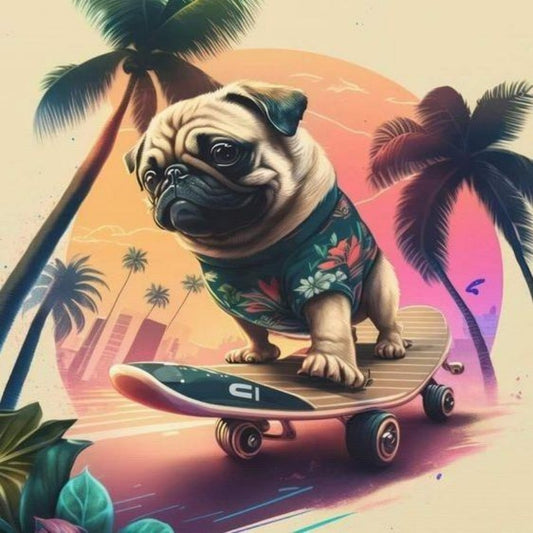 Dog Pug | Diamond Painting