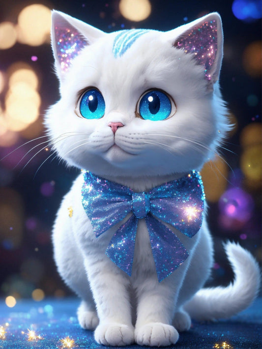 White Cat | Diamond Painting