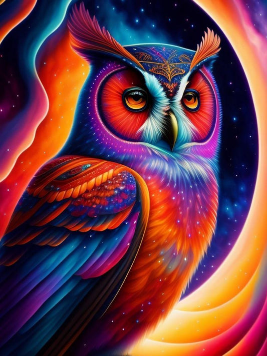 Colorful Owl | Diamond Painting