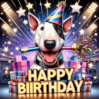 English Bull Terrier Dog | Diamond Painting