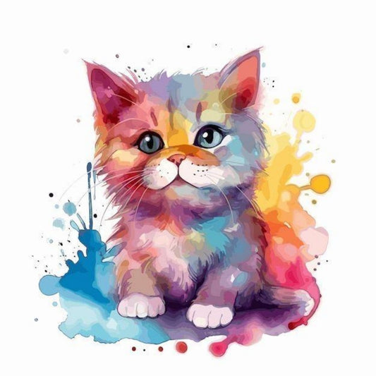 Colorful Cat | Diamond Painting