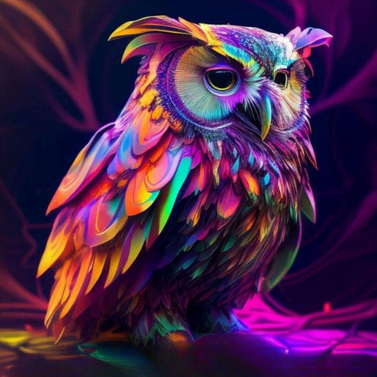 Colorful Owl | Diamond Painting