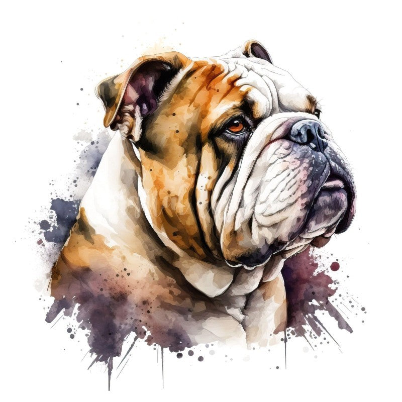 Dog English Bulldog | Diamond Painting