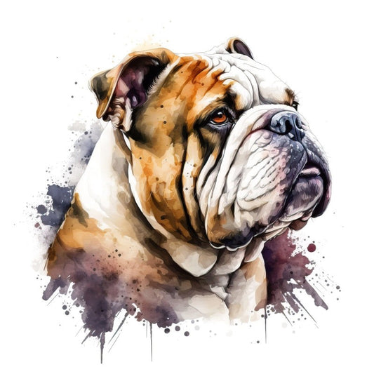 Dog English Bulldog | Diamond Painting