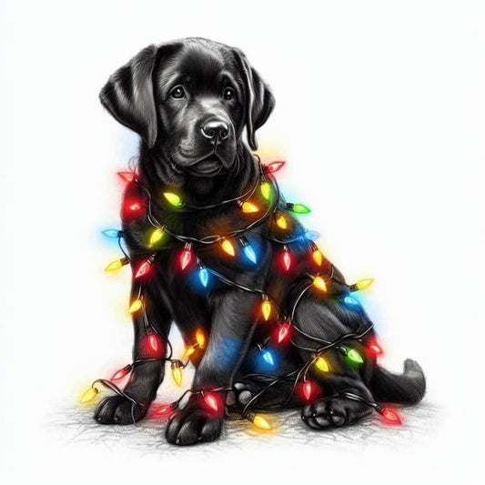 Christmas Dog | Diamond Painting