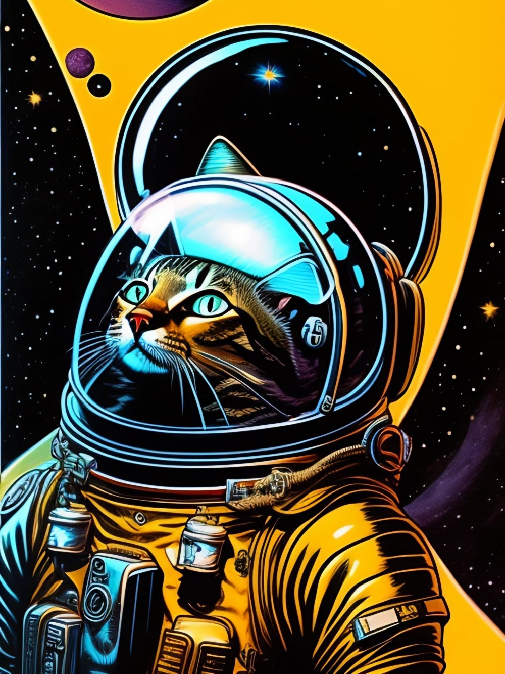 Cats in Space | Diamond Painting