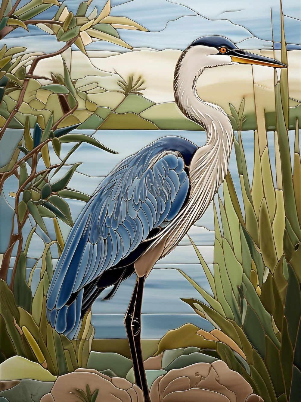 Blue Heron | Diamond Painting