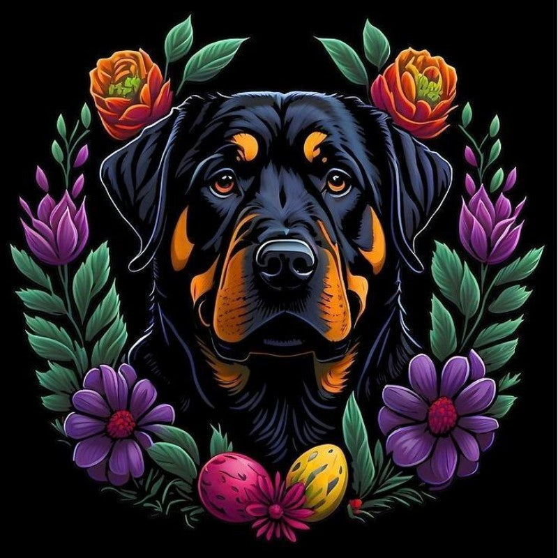 Rottweiler Dog | Diamond Painting
