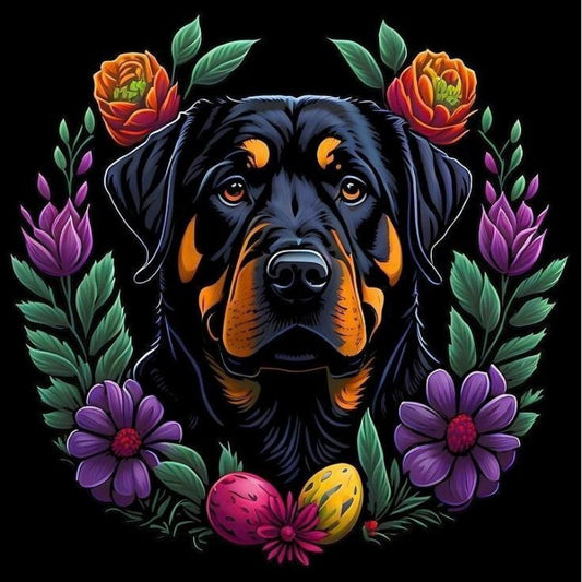 Rottweiler Dog | Diamond Painting