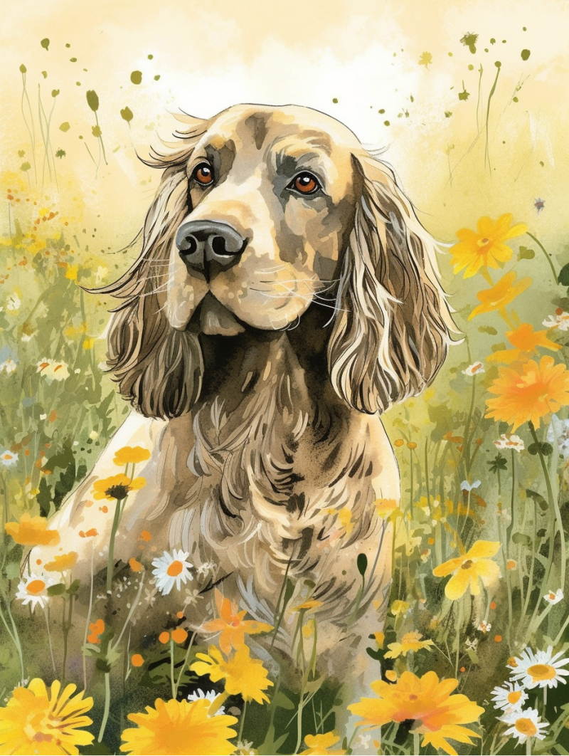 Cocker Spaniel Dog | Diamond Painting
