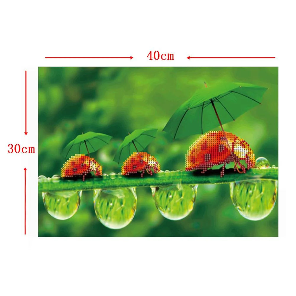 Ladybug Flower | Diamond Painting