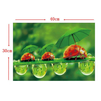 Ladybug Flower | Diamond Painting