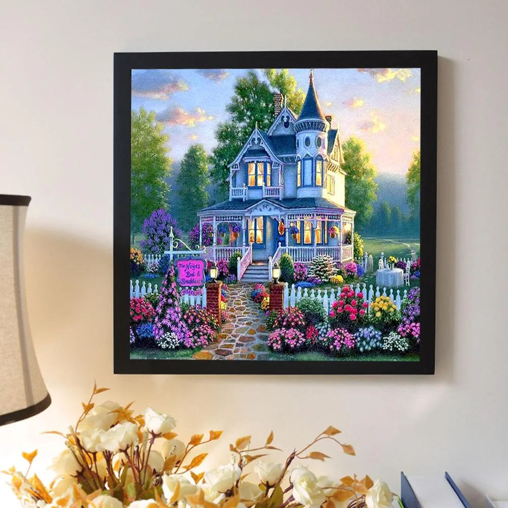 House With Flower | Diamond Painting