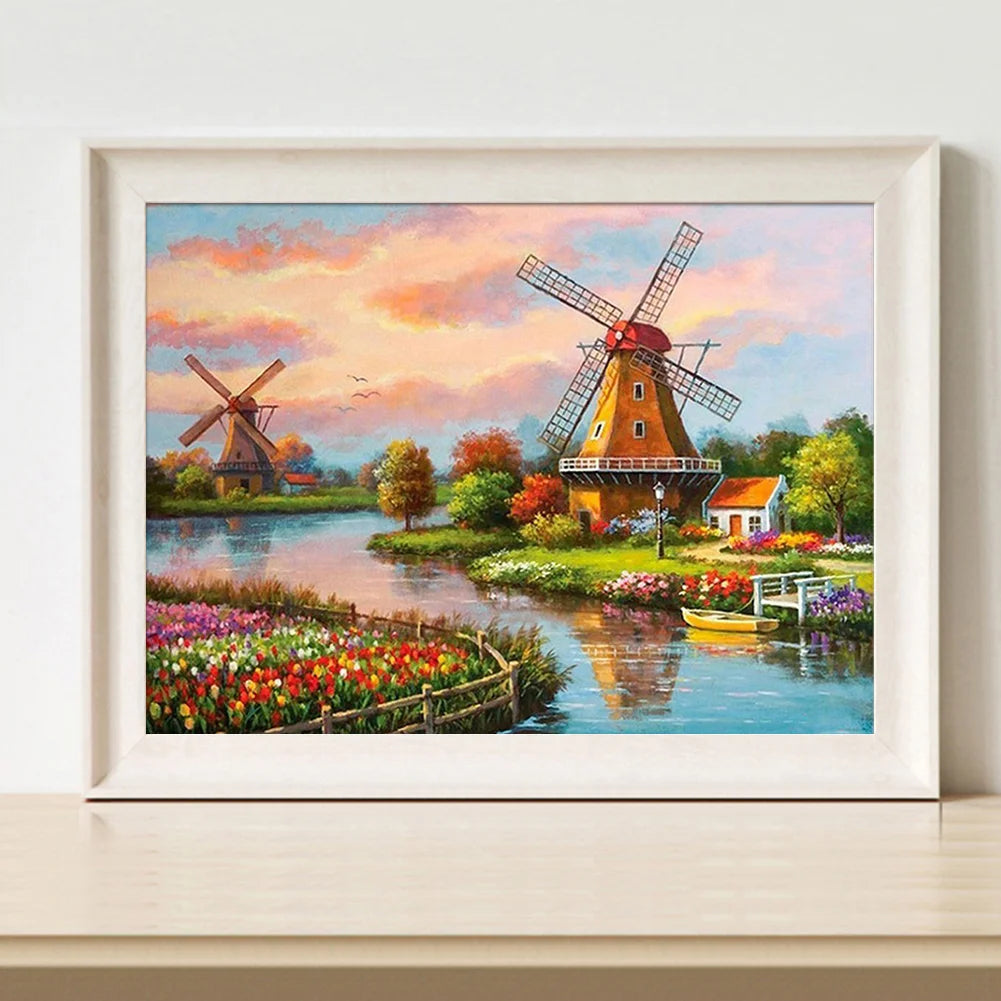 Windmill House | Diamond Painting