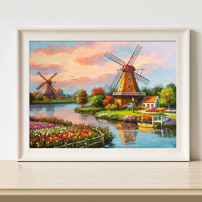 Windmill House | Diamond Painting