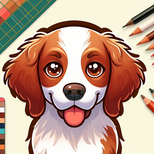 Brittany Spaniel Dog | Diamond Painting