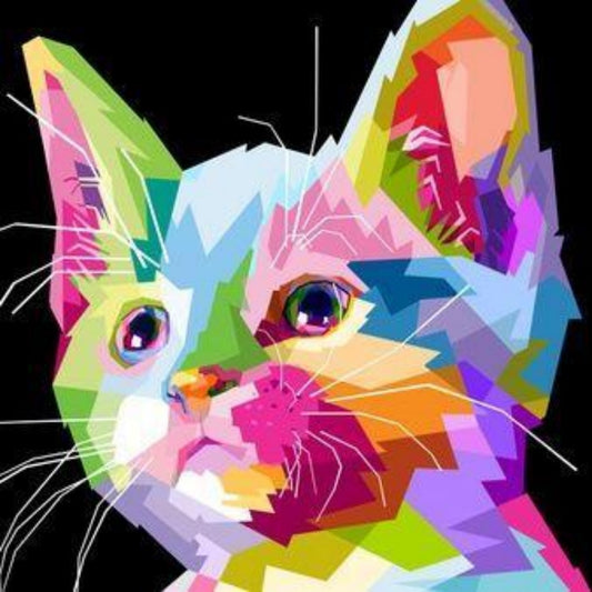 Colorful Cat | Diamond Painting