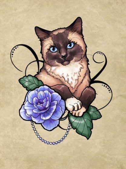 Siamese Cat | Diamond Painting