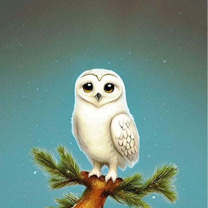 Snowy owl (White Owl) | Diamond Painting