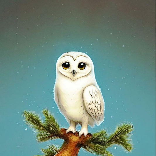 Snowy owl (White Owl) | Diamond Painting