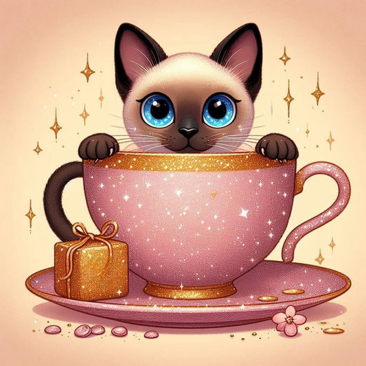 Cat Cafe Coffee | Diamond Painting