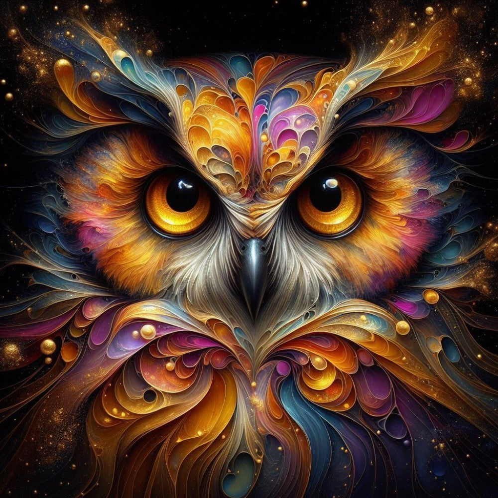 Colorful Owl | Diamond Painting