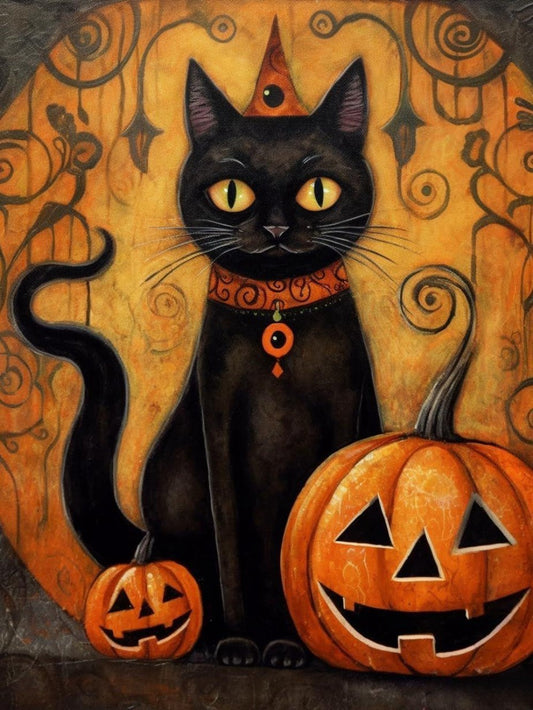 Halloween Cat | Diamond Painting