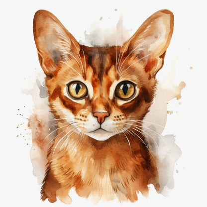 Abyssinian Cat | Diamond Painting