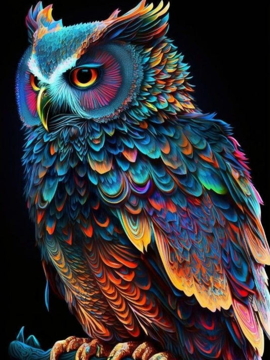 Colorful Owl | Diamond Painting