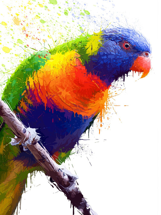 Rainbow Parrots | Diamond Painting