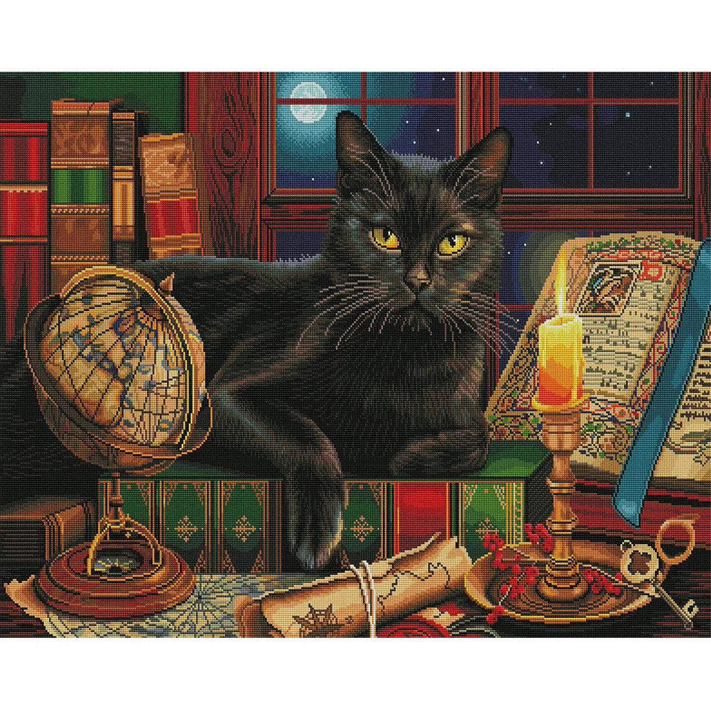 Black Cat | Cross Stitch Embroidery