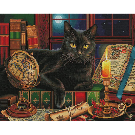 Black Cat | Cross Stitch Embroidery