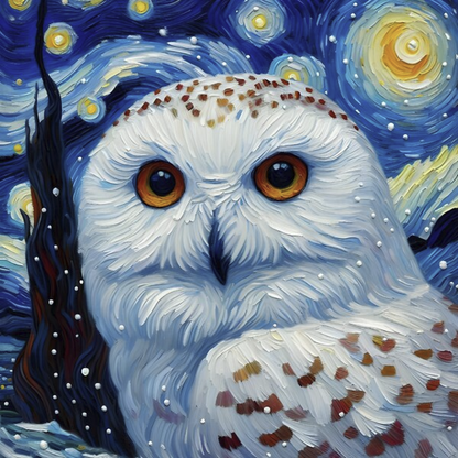 Snowy owl (White Owl) | Diamond Painting
